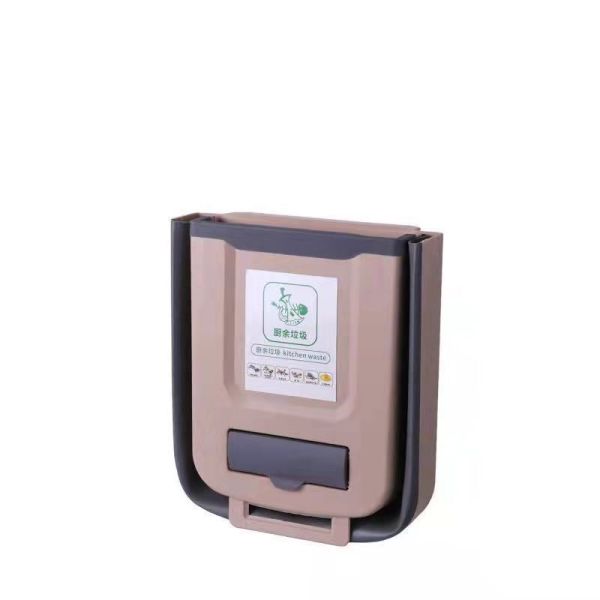 New Product Hanging Garbage Can Kitchen Cabinet Wall Mounted Folding Waste Bin
