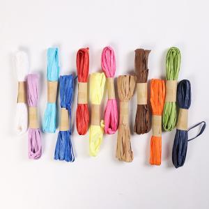 Quality Eco Friendly 10m Paper Rope Dark Blue Twisted Raffia Cord ISO9001 for sale