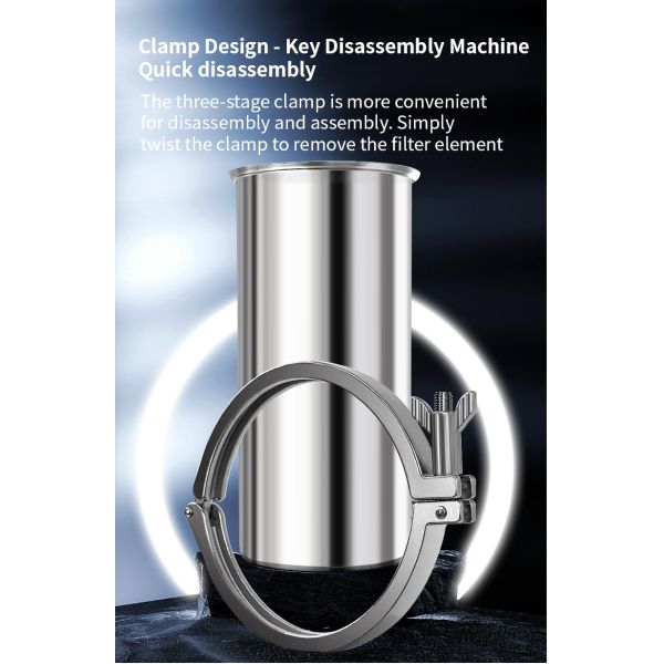 Whole House 304 Stainless Steel Water Filter CTO Activated Carbon Soft Water Purification System