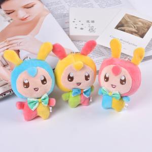 China Rabbit Mini Toy Keychains , Non Toxic Cotton Filling Stuffed Animal Keychain on sale