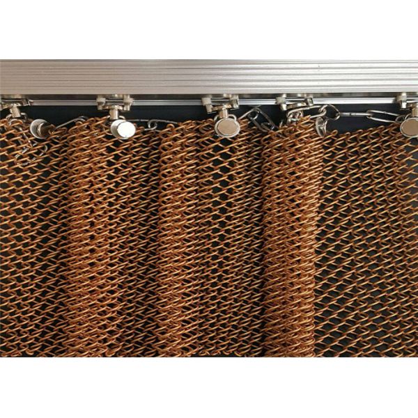 Wall Coverings Decorative Architectural Wire Mesh Belt For Screen & Space Partition