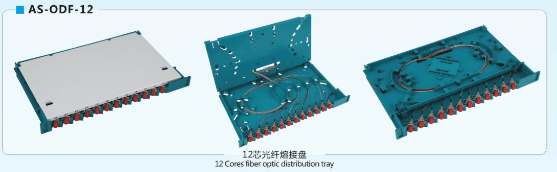 Rotate 12 Cores Fiber Optic Splice Tray ODF Fiber Optic Distribution Tray for FTTH FTTX