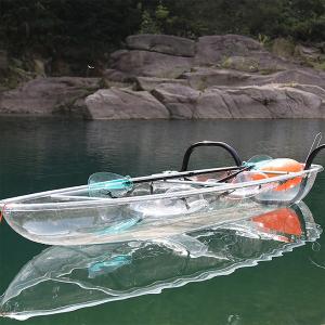 China Double Seats Hard Plastic Kayak , Impact Resistant Fishing Canoe For Ocean Use on sale