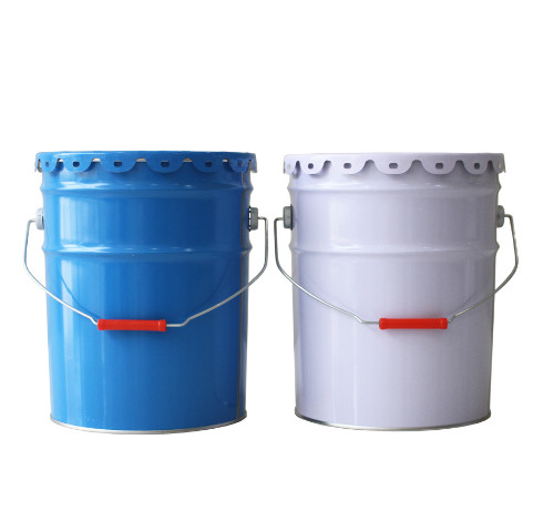 CMYK 4C 10L Metal Tinplate Paint Pail Bucket With Lid
