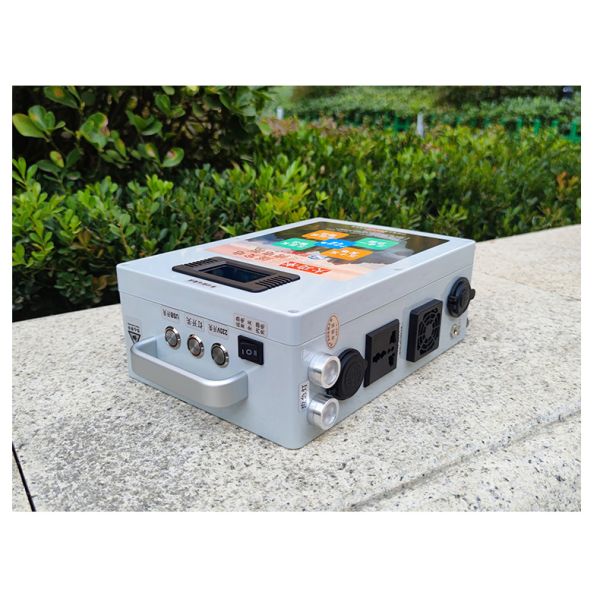 300W Portable Power Station 220V Sine Wave 500 Watts Output Hand Crank Generator Power Bank