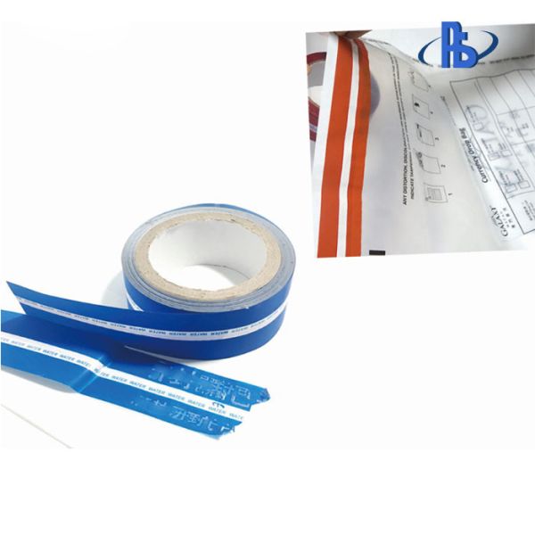 Temper Evident Security Seal Tape With Acrylic Pressure Sensitive Adhesive