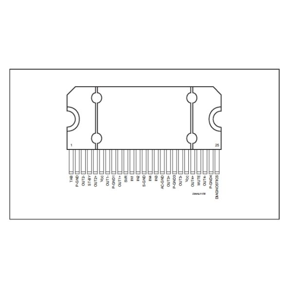 TDA7385 electronics Components 4 x 30W QUAD BRIDGE CAR RADIO AMPLIFIER