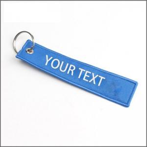 Quality Embroidery Text Custom Car Keychains Personalised Keychain For Car And Motor for sale