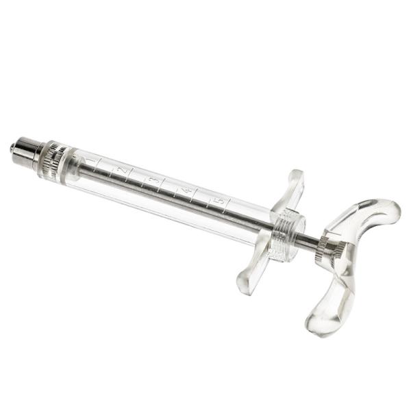 5ml Reusable Plastic-Steel Veterinary Syringe with Accurate Scale for Animal Vaccination