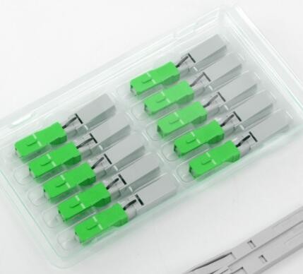 0.9mm Cable SC APC Fiber Fast Connector IEC FTTH Drop Cable Connector