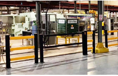 C03: Anti-Collision Guardrails LC LS Warehouse Safety Barrier Traffic Guardrails