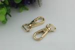 Manufacturing plating 6 color high quality metal d ring snap hooks 13 mm for