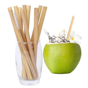 Eco Friendly Disposable Bamboo Straws Reusable Drinking Straws Juice Usage