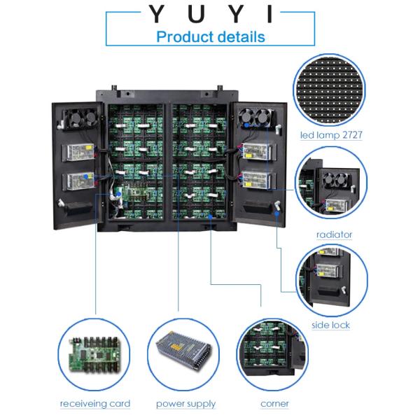 Yuyi Outdoor Fixed LED Display P2.5 P3 P4 P5 P6 High Definition Video Wall