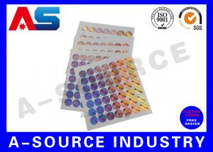 Quality Tamper Evident 3D Custom Holographic Stickers for Peptide label box packaging for sale