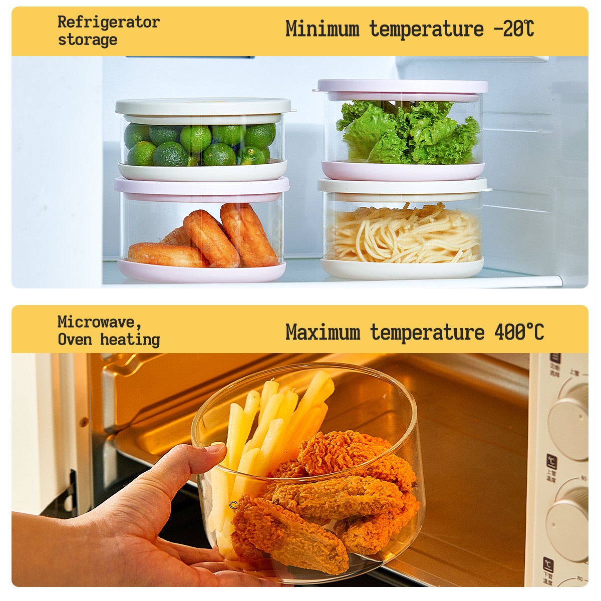 Food Storage Container Vacuum Box Large Capacity Food Dispenser for Kitchen Transparent Sealed Food Organizer Keep Lunch Fresh
