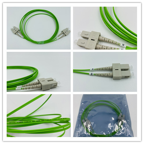 ROHS ISO Length 3m OM5 Fiber Optic Patch Cord duplex type