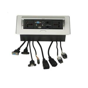 Quality Conference Hidden Electrical Outlet Hydraulic Mechanism Smooth Operation for sale