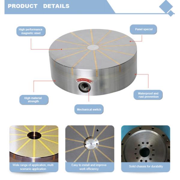 250mm Lathe Machine Radial Circular Magnetic Chuck