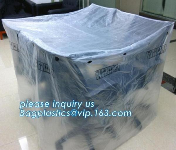 LDPE 100mic clear plastic anti aging UV resistant dust proof waterproof reusable pallet cover, Dust proof Waterproof Pla