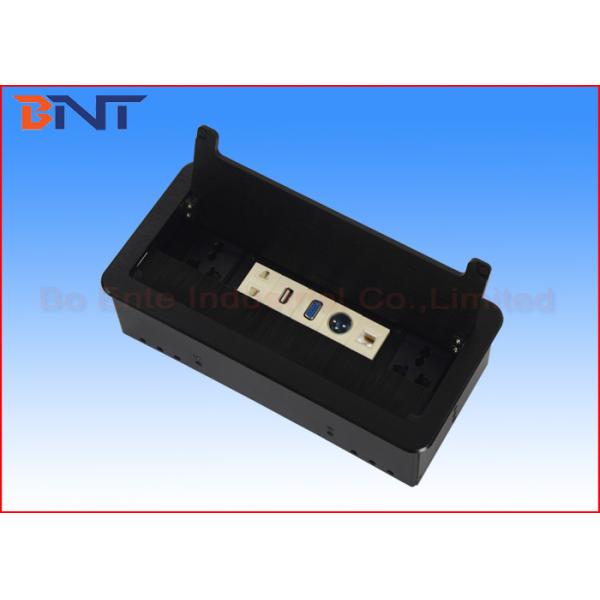 Hidden Flip Up Conference Table Electrical Outlets For Office Furniture