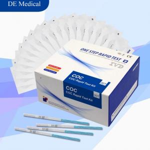 Quality One Step IVD Drug Abuse test kit  COC Cocaine rapid urine test strip for sale