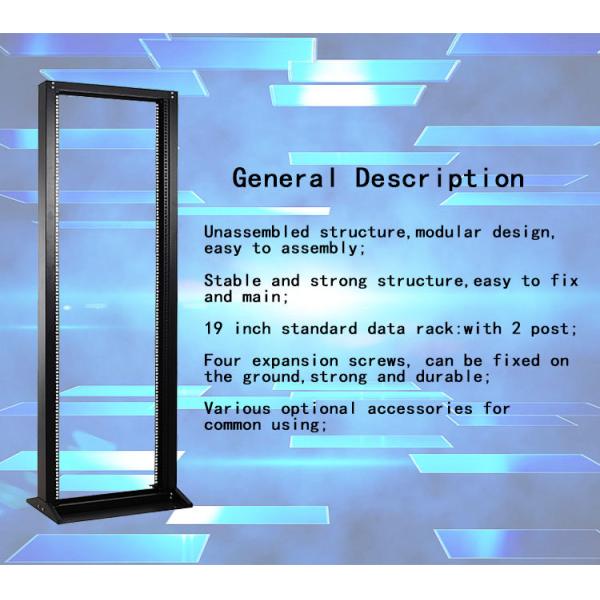 LE Cold Rolled Steel Network Server 2 Post Open Rack
