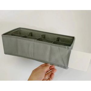 Quality Rectangular Foldable Plastic Box Lightweight Plastic Divider Box Gray for sale
