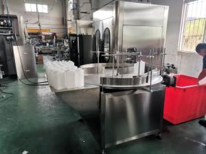 Quality Pet Bottle Filling packing Line With Automatic Medical Alcohol / Chemical Liquid / Acetic Acid Filling Capping Machine for sale