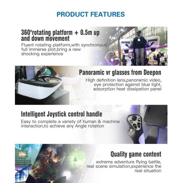 Super Hero Model Virtual Reality Simulator 7D / 9D Interactive Cinema 720 Degrees Fight Scene With Fight Play Game