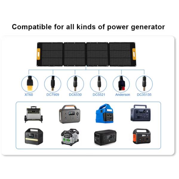 Multi-Port Solar Charger 300W 100% Green Solar Power Bendable Folding Portable Solar Panel