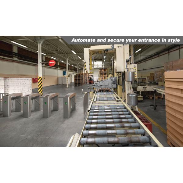 304 Stainless Steel Digital Tripod Turnstile Pedestrian Access Control System With Barcode Reader