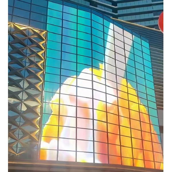 Indoor pantalla led transparente y flexible exterior indoor flexible screen full color window transparent led display for store