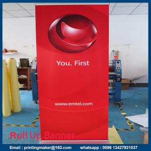 China Retractable Standard Roll Up Banner Stand With Banner on sale