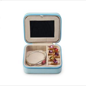 Quality 11cm 9cm 5cm Jewellery Organiser Box PU Custom Jewelry Box for sale