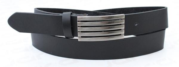 Buy PU Plate Buckle Belt Inside Shape Logo Available , 3.35cm Width Mens Black Leather Jeans Belt at wholesale prices