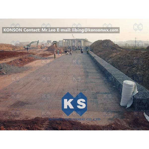 Galvanized Gabion Box Of Twisted Hexagonal Wire Mesh , Galfan Coated Gabion Basket