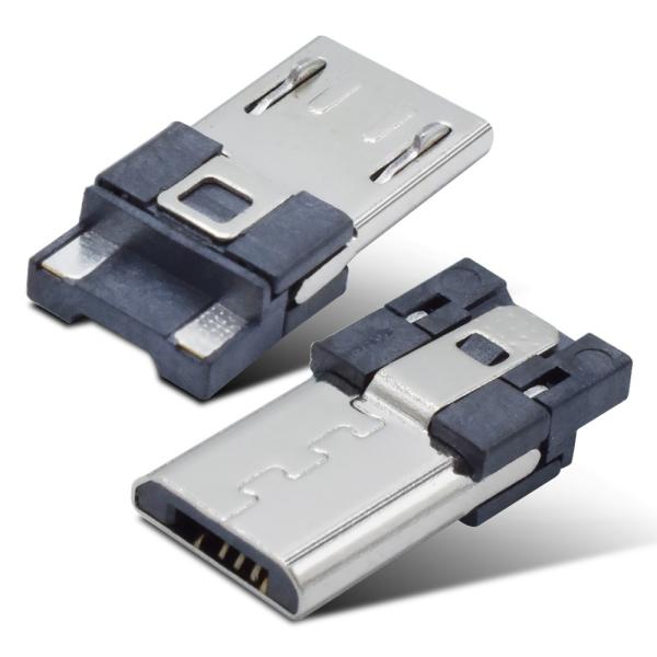 Usb 2.0 Male 4 Pin Micro Connector Copper Alloy / SPCC Shielding