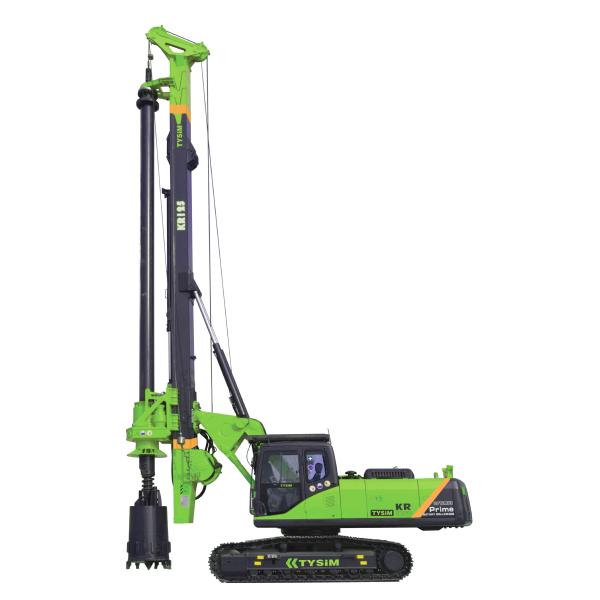 37 m / 45 m Drilling Depth Bored Pile Equipment , Foundation Drill Rigs 34 T