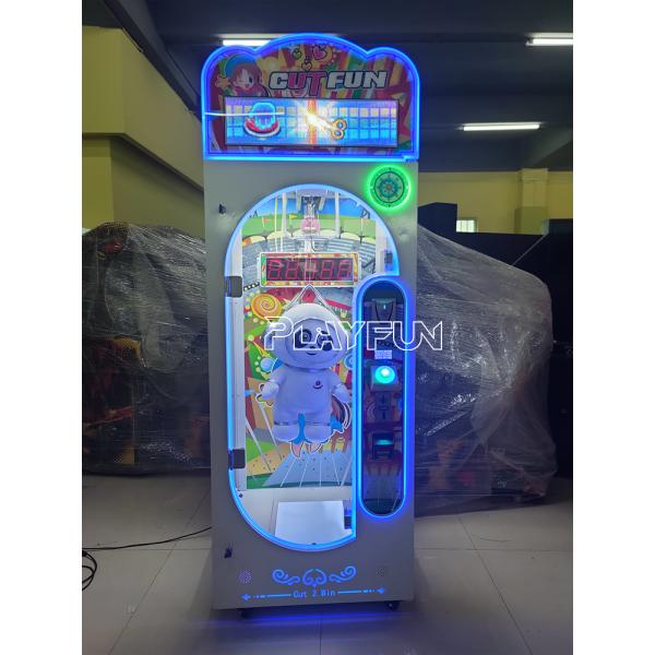 Time Out 10 Seconds Challenge Lucky 777 Coin Operated Barber Cut Arcade Game Cutting Gift Toy Scissor Cut Prize Machine
