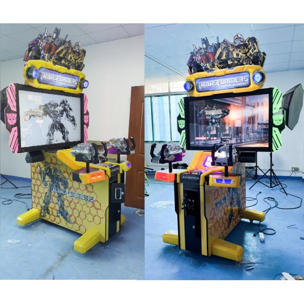Transformers 2P Gun Shooting Arcade Machine With 55 Inch LCD