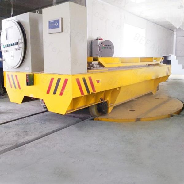 Motorised Turntable Industrial Automated Guided Carts Electric Driven Platform Trolley