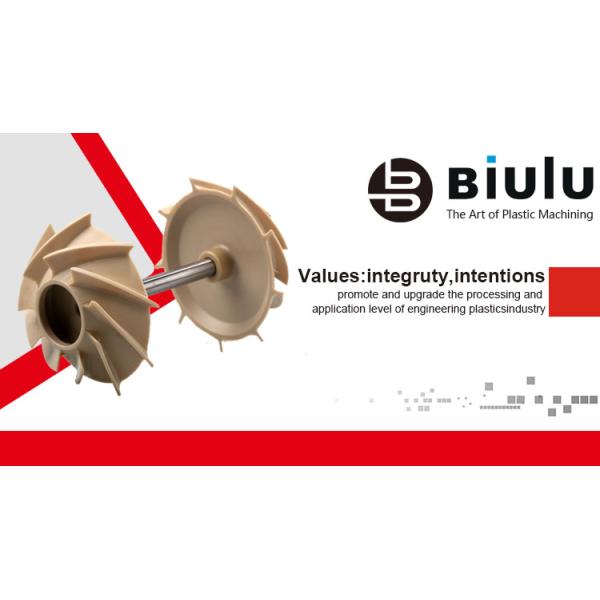 Custom Color PEEK Plastic Machining Impeller Plastic CNC Machining PEEK Parts