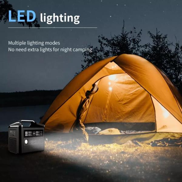 LiFePO4 Lithium Battery Energy Storage Rechargeable OEM ODM 2000W 3000W Solar Charging Generator Portable Power Station