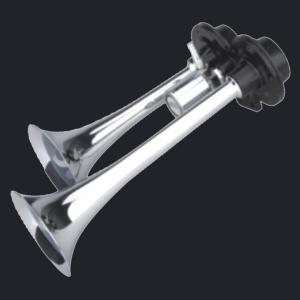 Quality Dual Trumpet Chrome Air Horn raised base (HS-1013) for sale