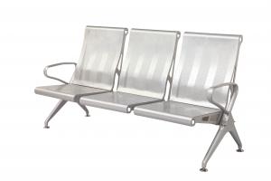 Quality Grey Color Cold Rolled Steel Airport Waiting Chair Public Use L1800*W630*H800mm for sale