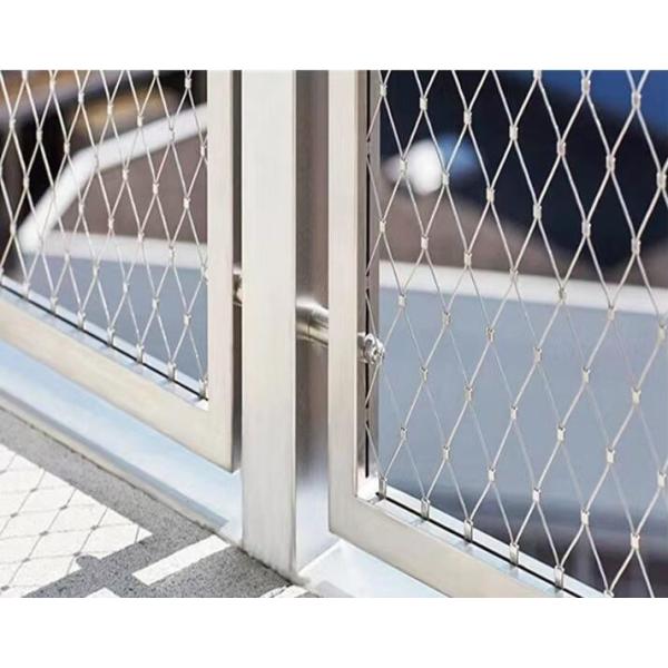 Stainless Steel Zoo Mesh Fence High Strength Wire Rope Net