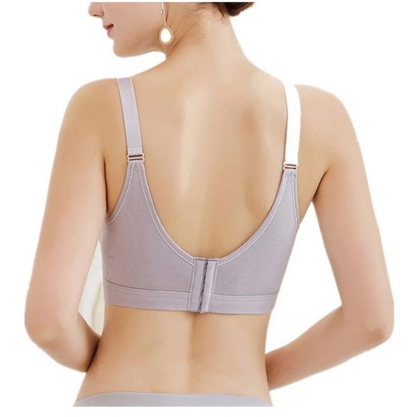 cotton breathable fork buckle no steel ring bra feeding breast crossover sexy nursing bras for women