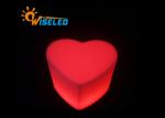 Portable Unbreakable LED Bar Chair Heart Shaped Glow Led Lamp Stool for Party