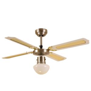 China 42 Inch 3 Speed Ceiling Fan Light 4 MDF Blades Ivy Leaf Reversible With Pull Chain on sale